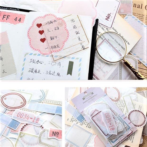 X.Mo Washi Paper Sticker Bag (A) - Happiness Idea