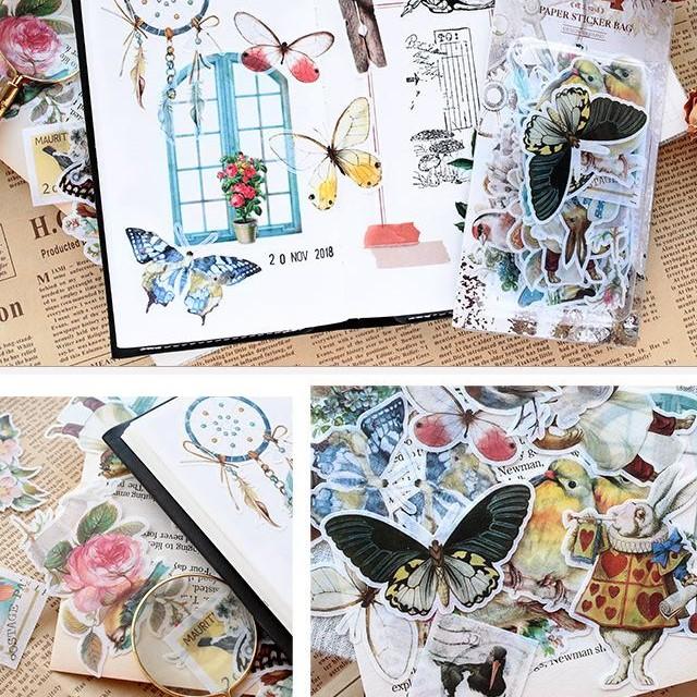 X.Mo Washi Paper Sticker Bag (A) - Happiness Idea