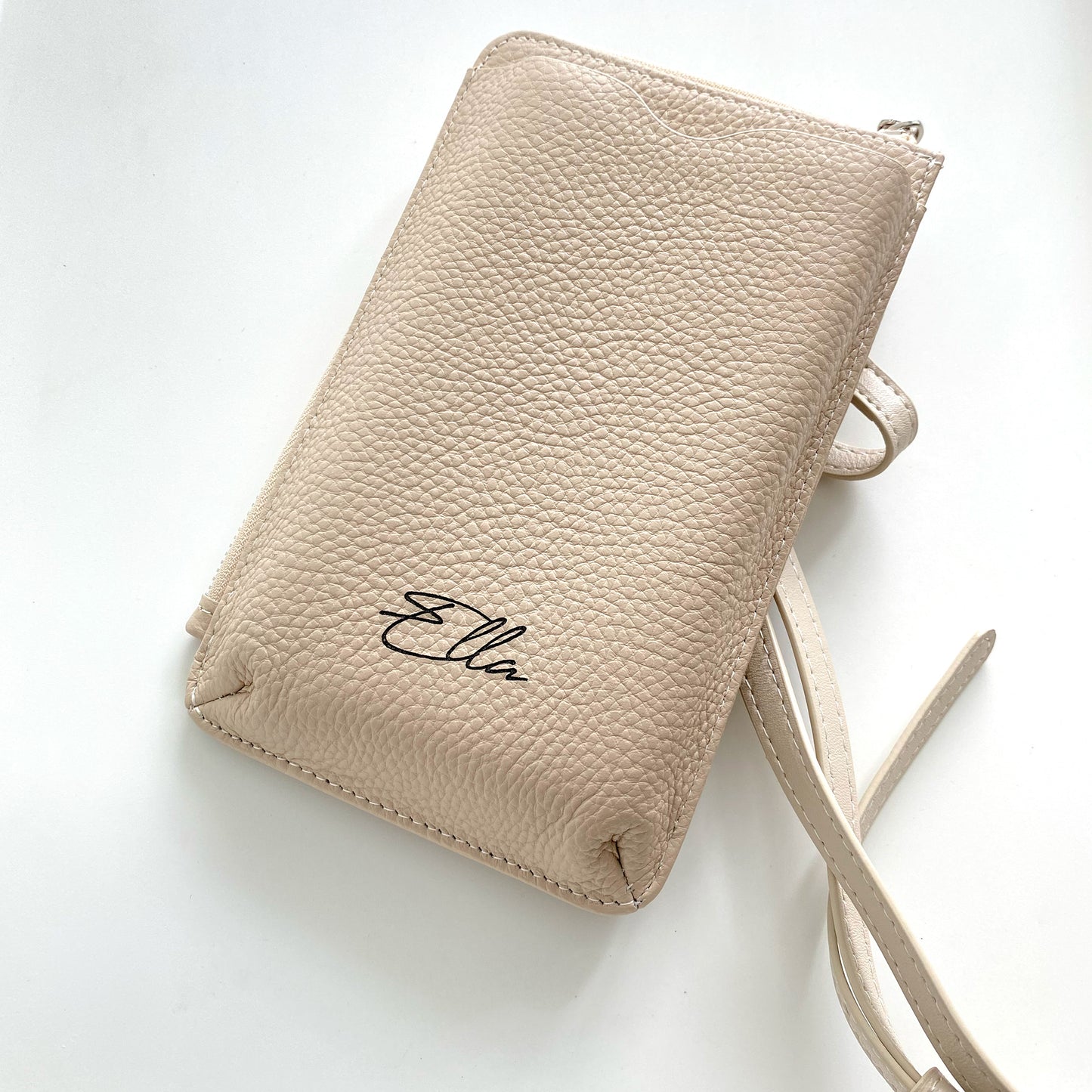 Minimal Mobile Phone Leather Sling Pouch