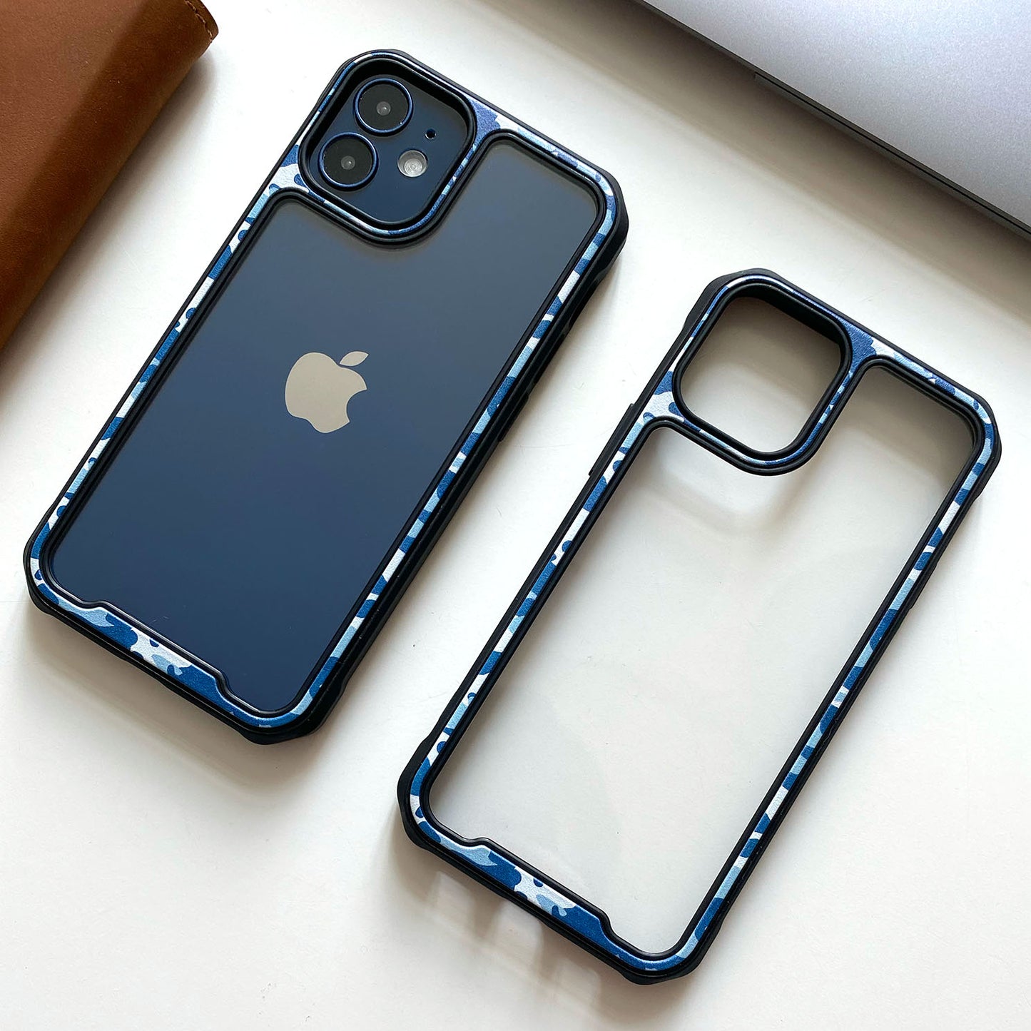 Camouflage Transparent Bumper Case for iPhone