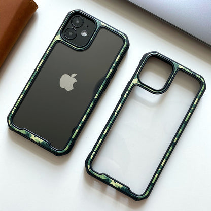 Camouflage Transparent Bumper Case for iPhone