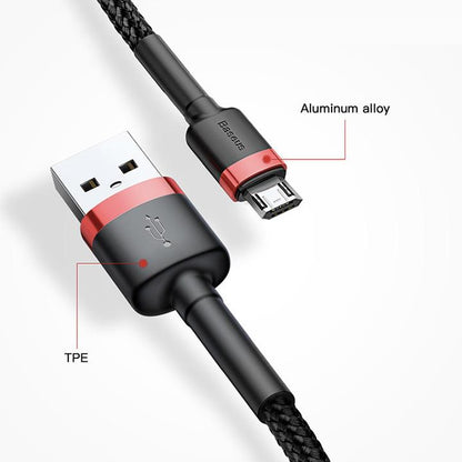 Baseus Premium Nylon Braided Micro-USB Cable - Happiness Idea