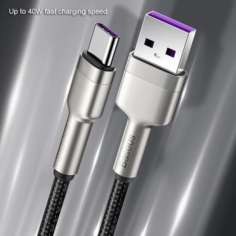 Baseus 40W Fast Charging USB To Type-C Cable – Happiness Idea Malaysia