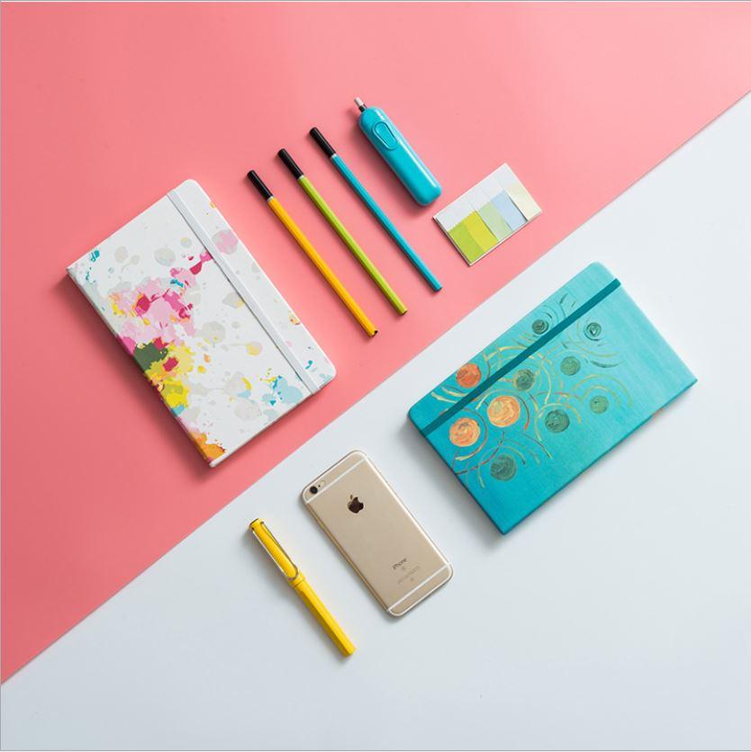 Colorful A5 Dotted Notebook - Happiness Idea