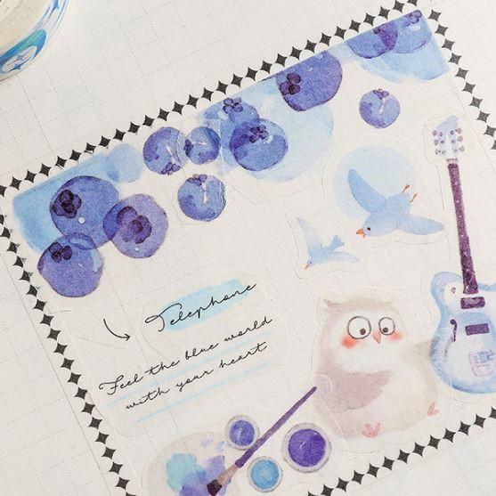 Crystal Forest Series Washi Stickers - Happiness Idea