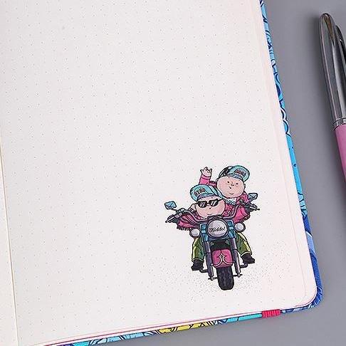 Kiddo Flowery A5 Notebook - Happiness Idea