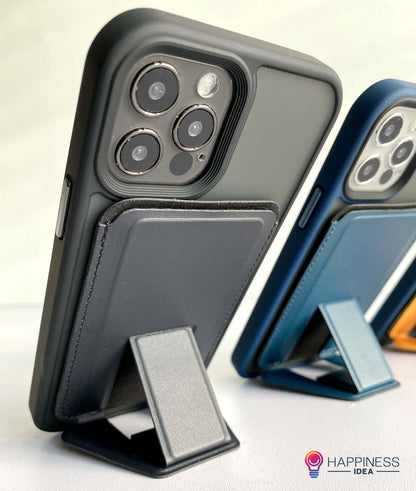 Snap-on Card Holder & Stand for iPhone with Magsafe