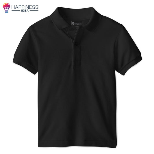 Men's Regular-fit Premium Cotton Polo Shirt - Happiness Idea
