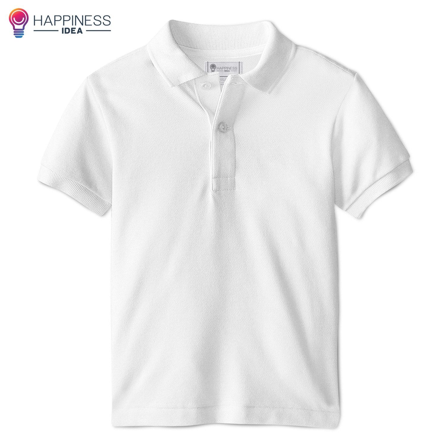 Men's Regular-fit Premium Cotton Polo Shirt - Happiness Idea
