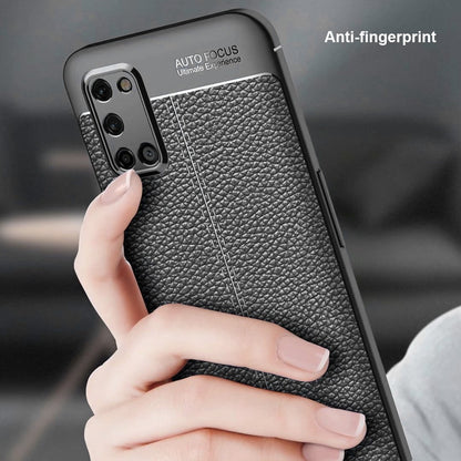 Oppo A92 Leather Design TPU Case - Happiness Idea