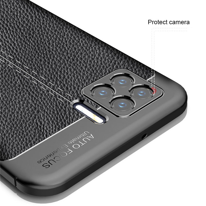 Oppo A93 Leather Design TPU Case