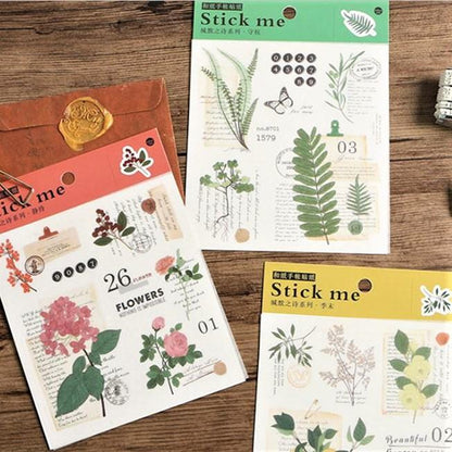 Poems For Silent Series Washi Stickers - Happiness Idea