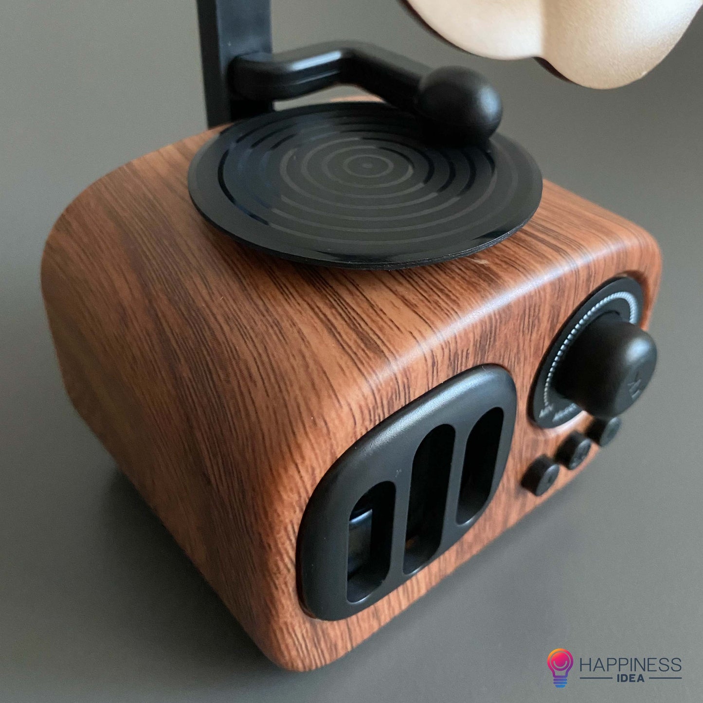 Retro Wooden Phonograph Design Bluetooth Speaker