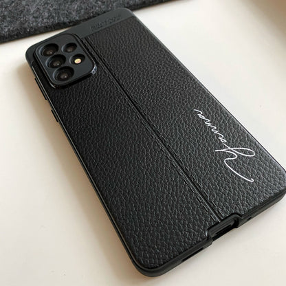 Samsung A series Leather Design TPU Case