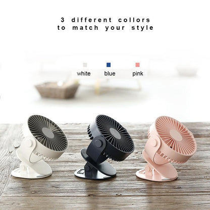 Silent Breeze Portable Clip Fan - Happiness Idea