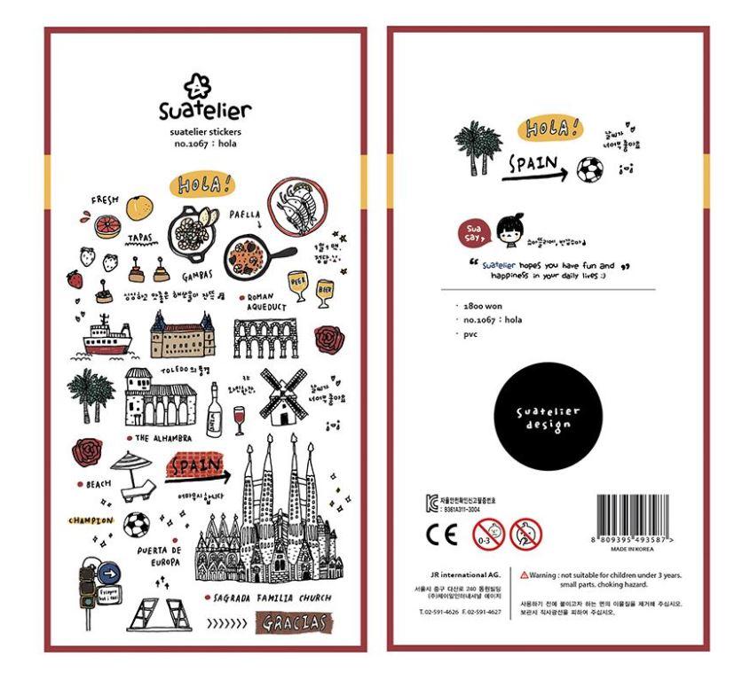 Suatelier Sticker Country Series - Happiness Idea