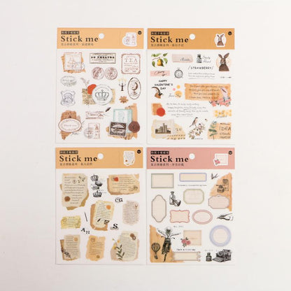 Vintage Series Washi Stickers - Happiness Idea