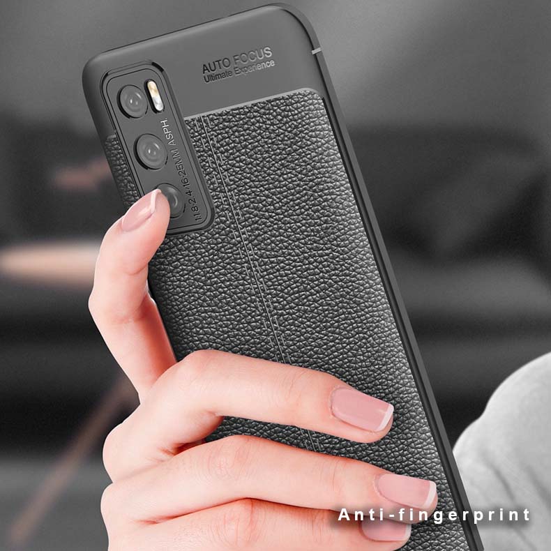 Vivo V20 SE Leather Design TPU Case