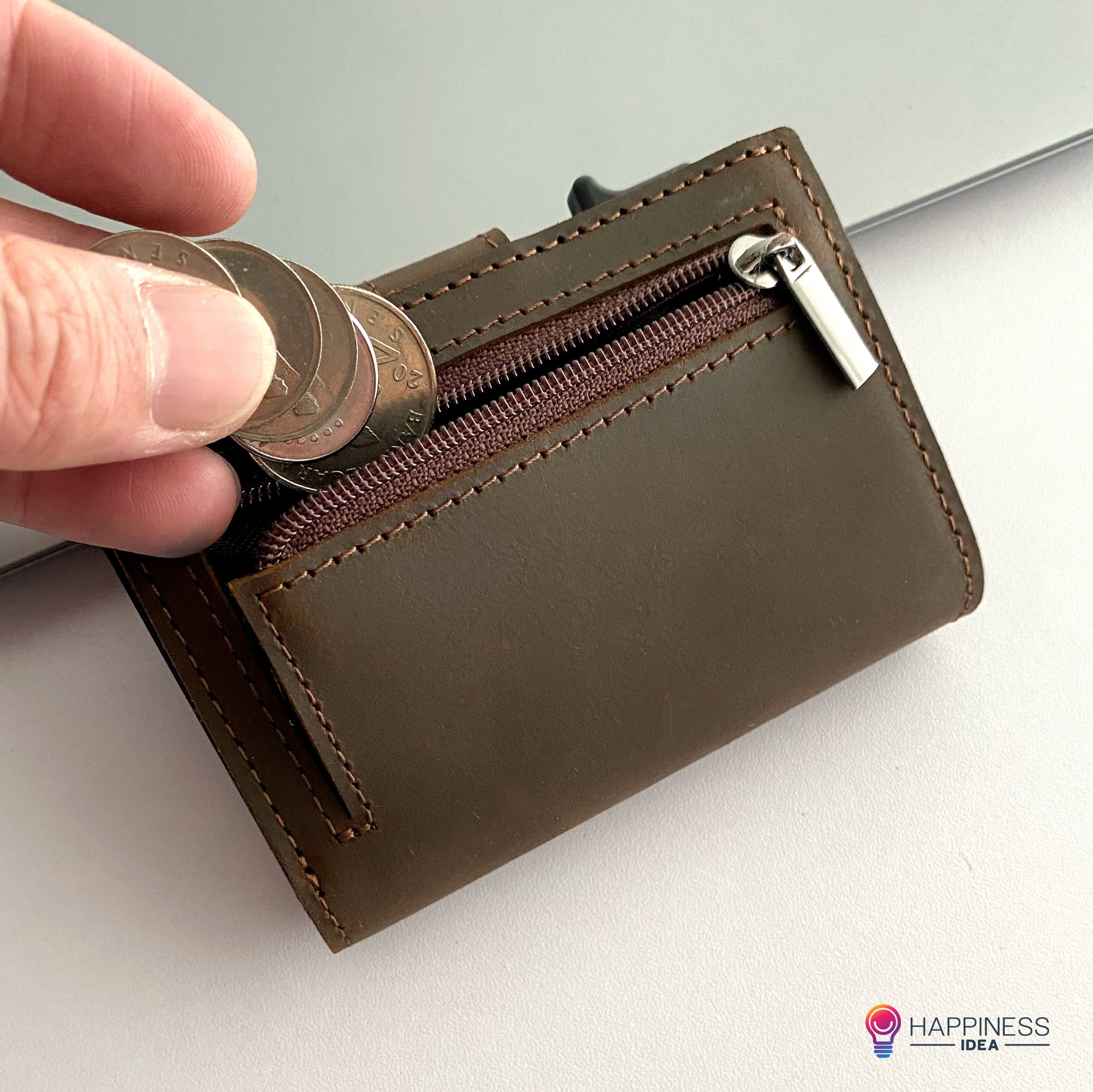 EasyWallet - Personalised Leather Smart Wallet – Happiness Idea Malaysia