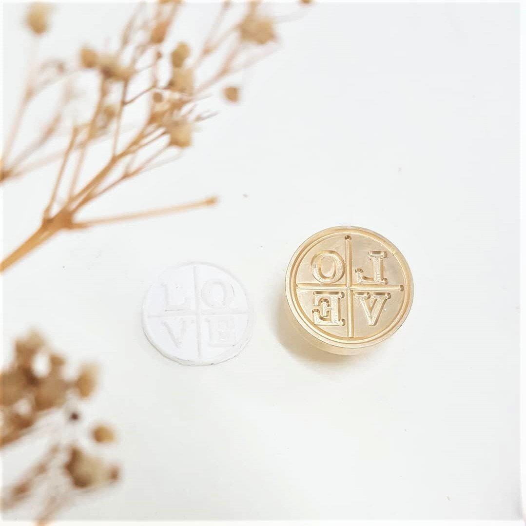 Wax Seal Stamp - Love & Wedding Collection - Happiness Idea