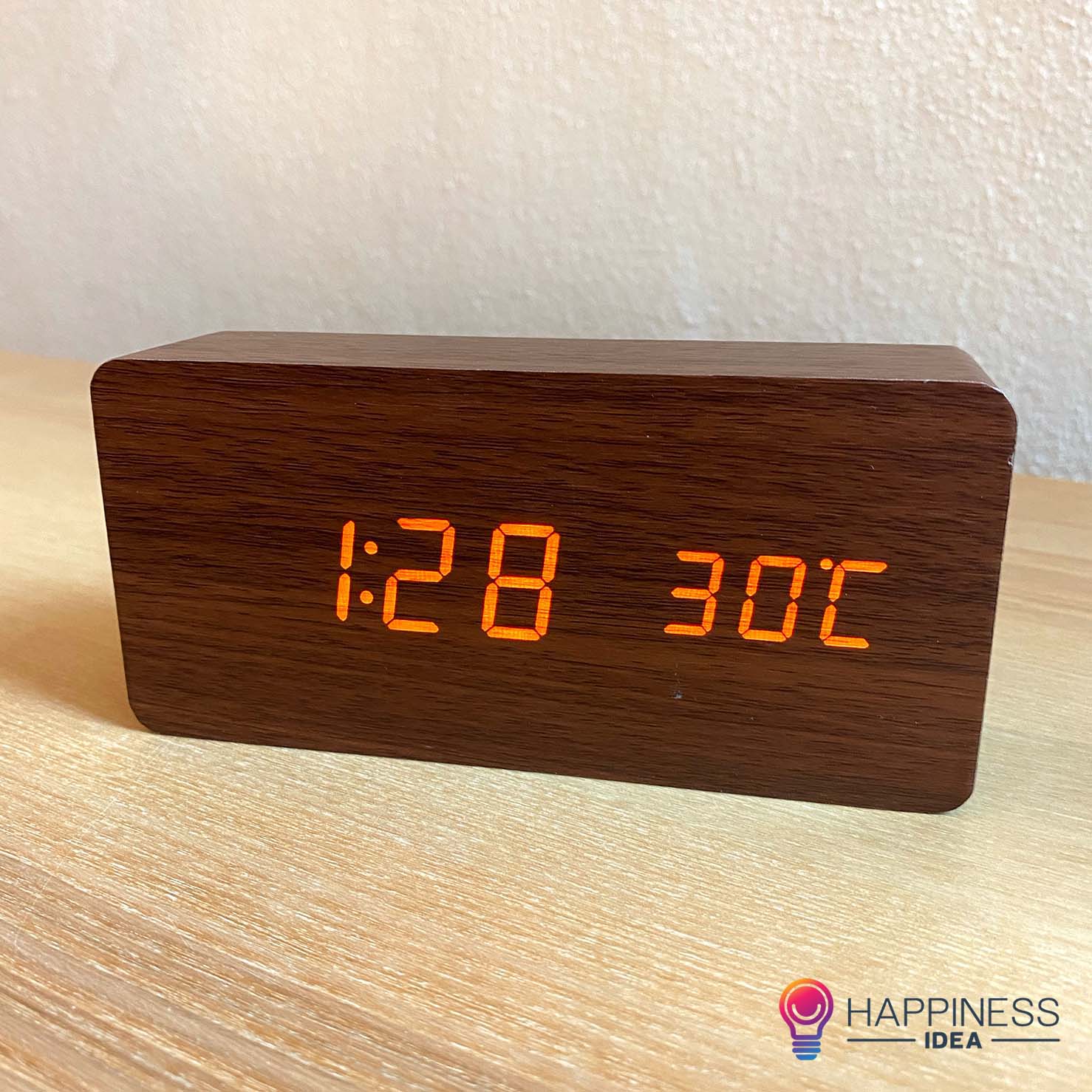 Wooden Digital Alarm Clock – Happiness Idea Malaysia